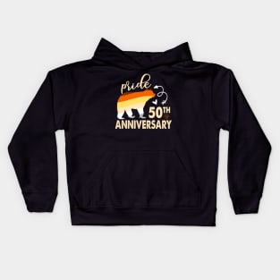 LGBTQ Gay Pride 50th Anniversary T Shirt Gift Bear Pride Kids Hoodie